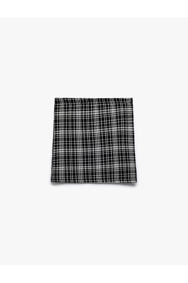 Viscose Blended Plaid Skirt