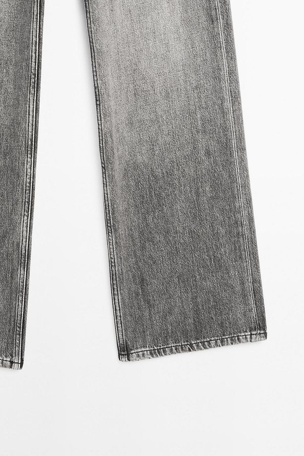 Yüksek bel geniş paça jean - 6