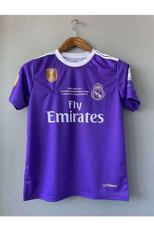 R.e.a.l M.a.d.r.i.d 17/18 Cristiano Ronaldo Mor RENK Çocuk Forması 2'lü Seti - 2