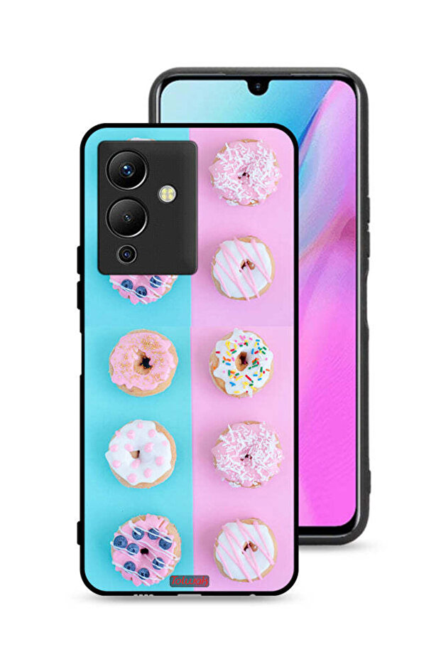غطاء حماية لهاتف Infinix Note 12 Pro 5G بنقشة دوناتس