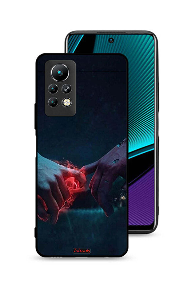 غطاء حماية لهاتف Infinix Note 11 Pro بتصميم "أيدي محترقة"
