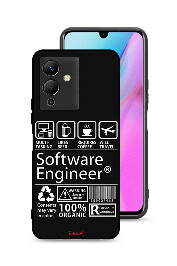 غطاء حماية لجهاز Infinix Note 12 5G، ملصق مهندس برمجيات
