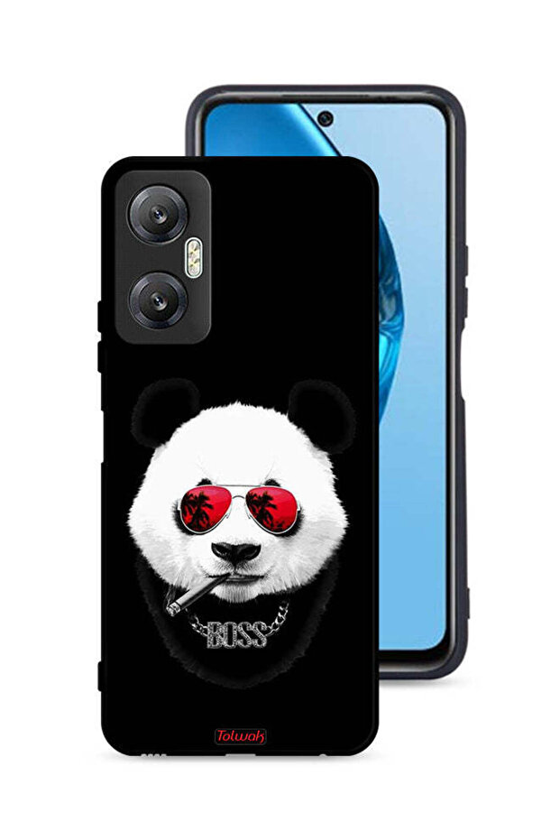 غطاء حماية لهاتف Infinix Hot 20 5G بتصميم Boss Panda
