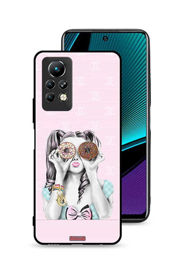 غطاء حماية لهاتف Infinix Note 11 Pro يحمل دوناتين