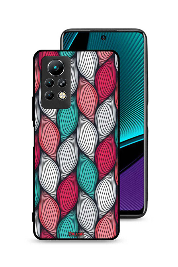 غطاء حماية لهاتف Infinix Note 11 Pro بنقشة ريشة