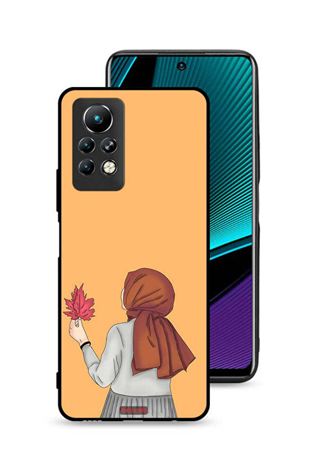 غطاء حماية لهاتف Infinix Note 11 Pro يحمل ورقة شجر
