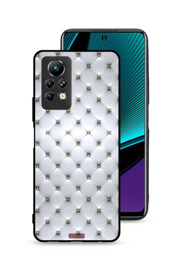 غطاء حماية لهاتف Infinix Note 11 Pro مطبوع عليه دبابيس على القماش