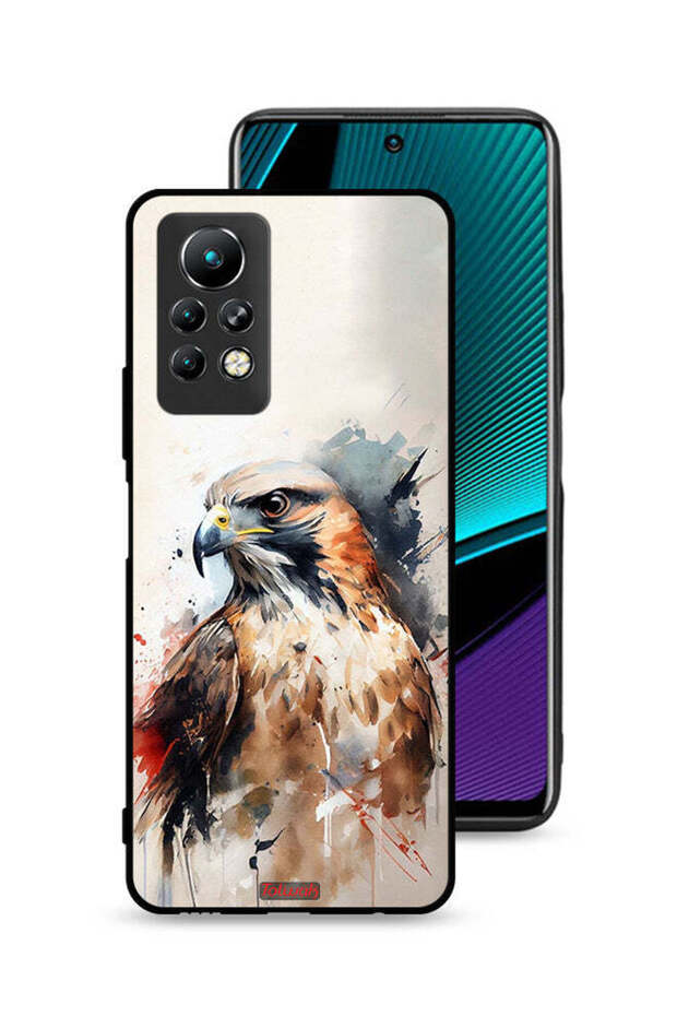 غطاء حماية لهاتف Infinix Note 11 Pro بتصميم نسر تجريدي