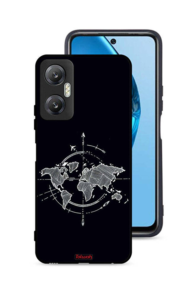غطاء حماية لهاتف Infinix Hot 20 5G برسومات البوصلة