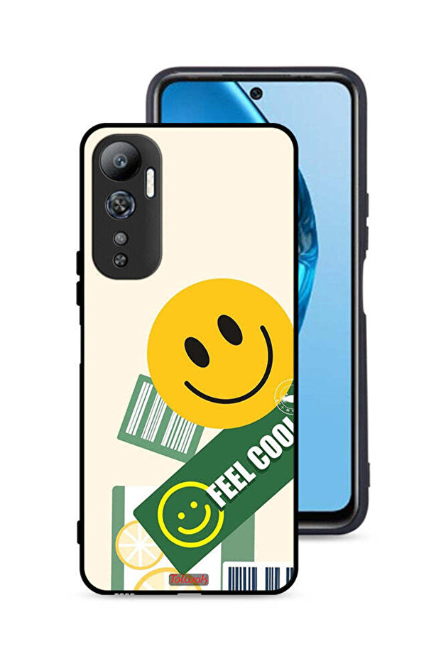غطاء حماية لهاتف Infinix Hot 20 4G بملصق Feel Cool