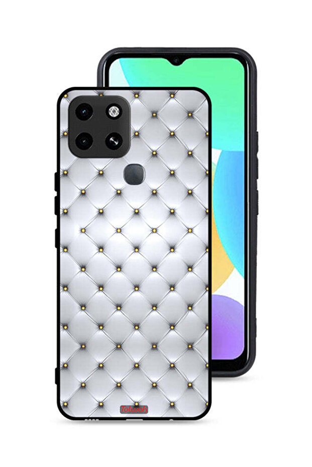 غطاء حماية لهاتف Infinix Smart 6 مطبوع عليه دبابيس على القماش