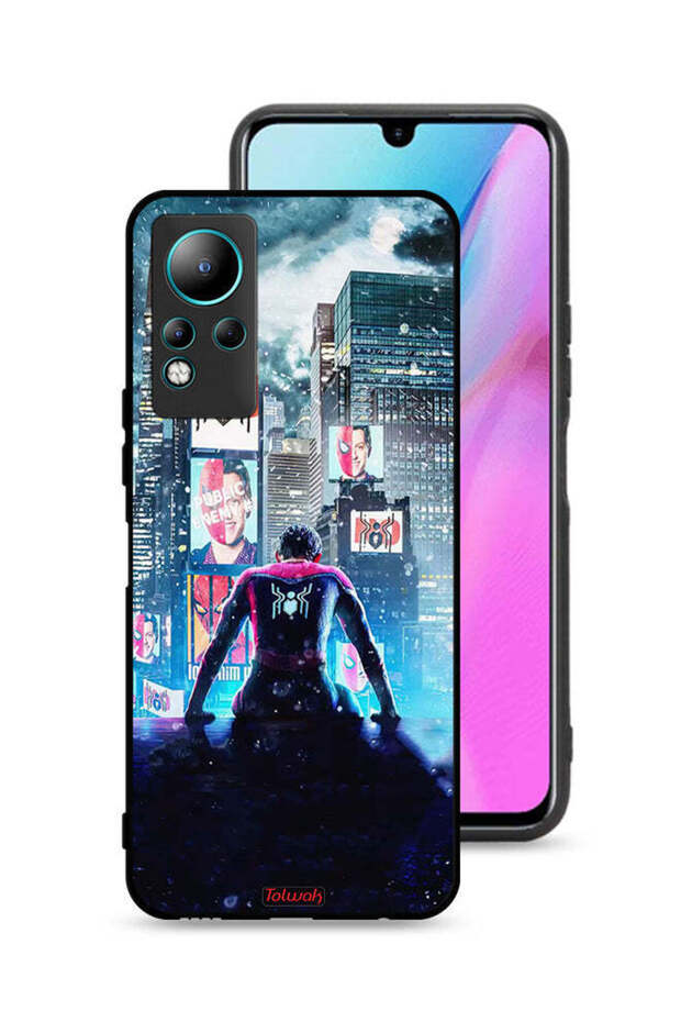 غطاء حماية لجهاز Infinix Note 11 بتصميم Spider Man