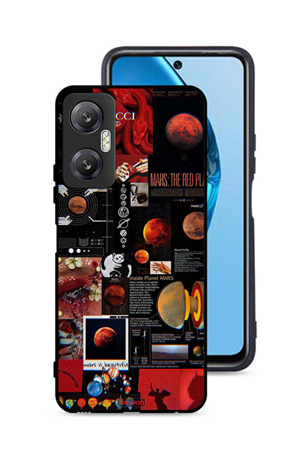 غطاء حماية لهاتف Infinix Hot 20 5G برسومات Mars Art