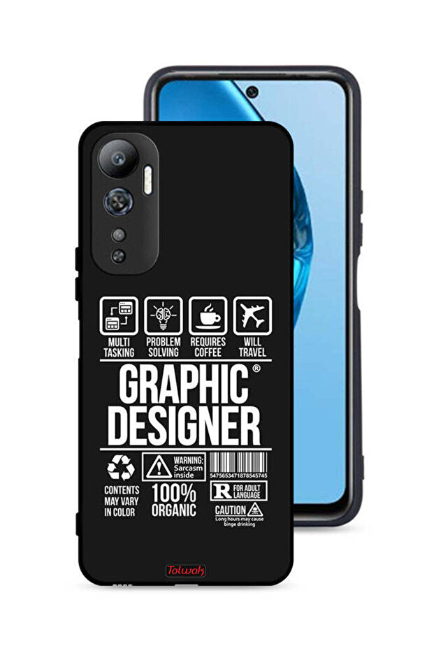 غطاء حماية لهاتف Infinix Hot 20 4G، ملصق مصمم جرافيكي