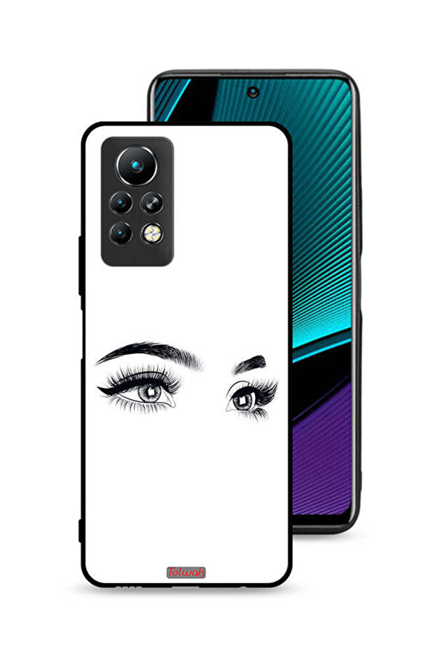 غطاء حماية لهاتف Infinix Note 11 Pro برسومات عيون فنية
