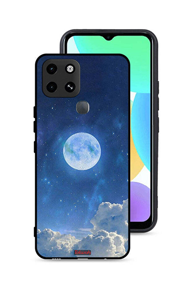 Infinix Smart 6 Protective Case Cover Moon Clouds
