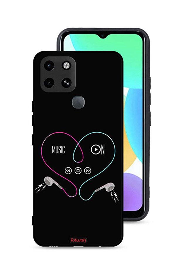 غطاء حماية لهاتف Infinix Smart 6 مع خاصية تشغيل الموسيقى