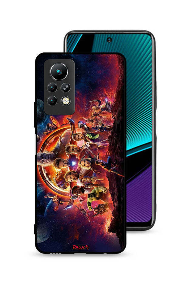 غطاء حماية لجهاز Infinix Note 11 Pro بتصميم Avengers