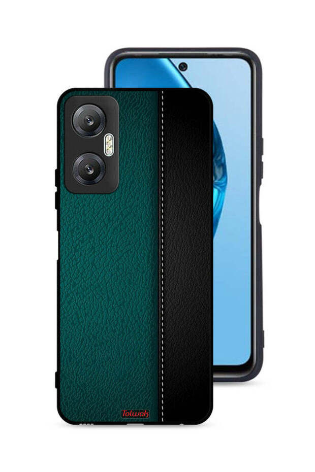 غطاء حماية جلدي بنقشة جلدي لهاتف Infinix Hot 20 5G