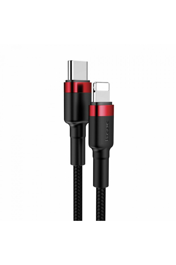 Type-C to Lightning data cable, PD 18W, 1m, Cables - Red Black - 3