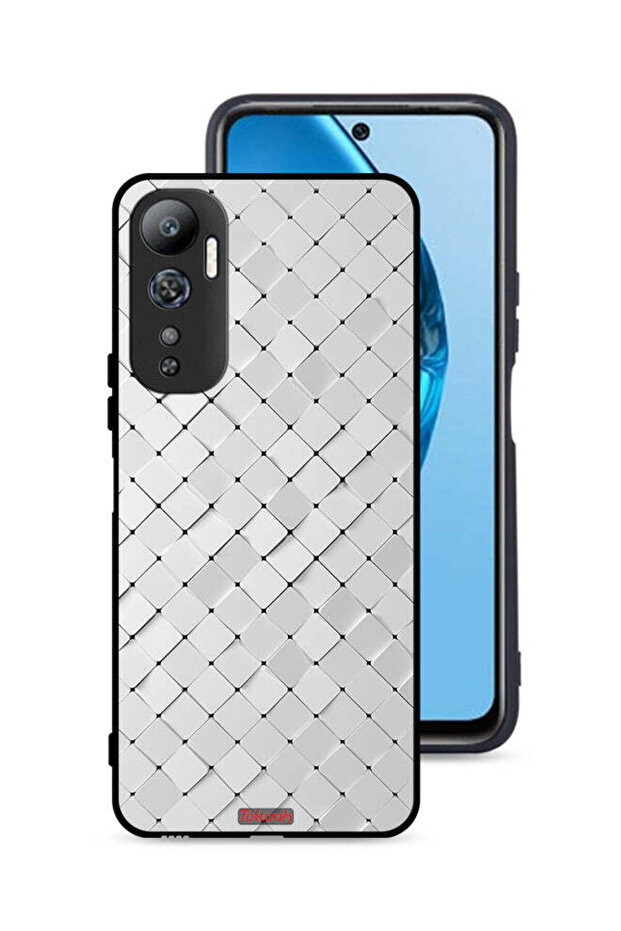 غطاء حماية لهاتف Infinix Hot 20 4G بنقشة البلاط
