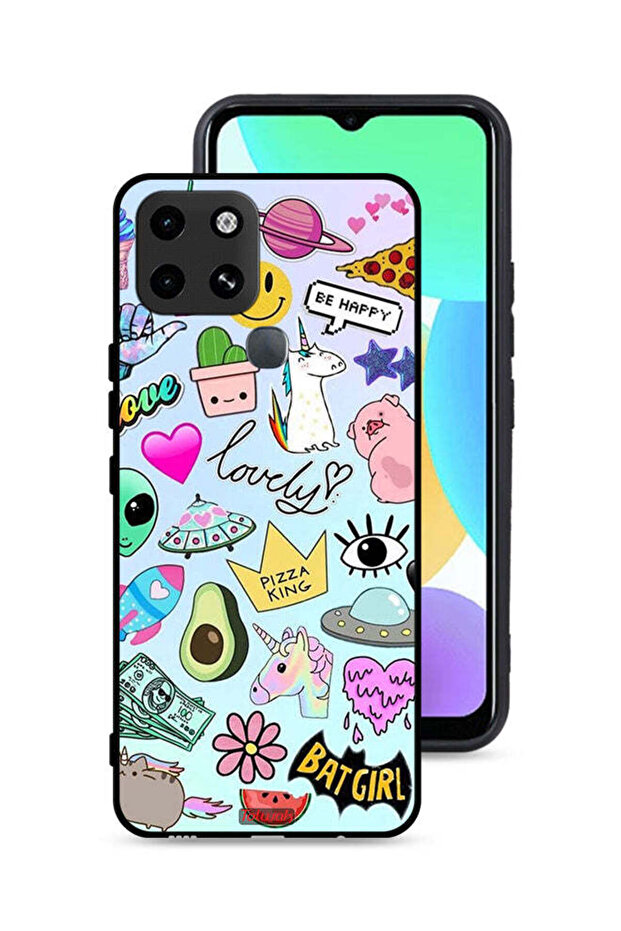 Infinix Smart 6 Protective Case Cover Lovely Stickers
