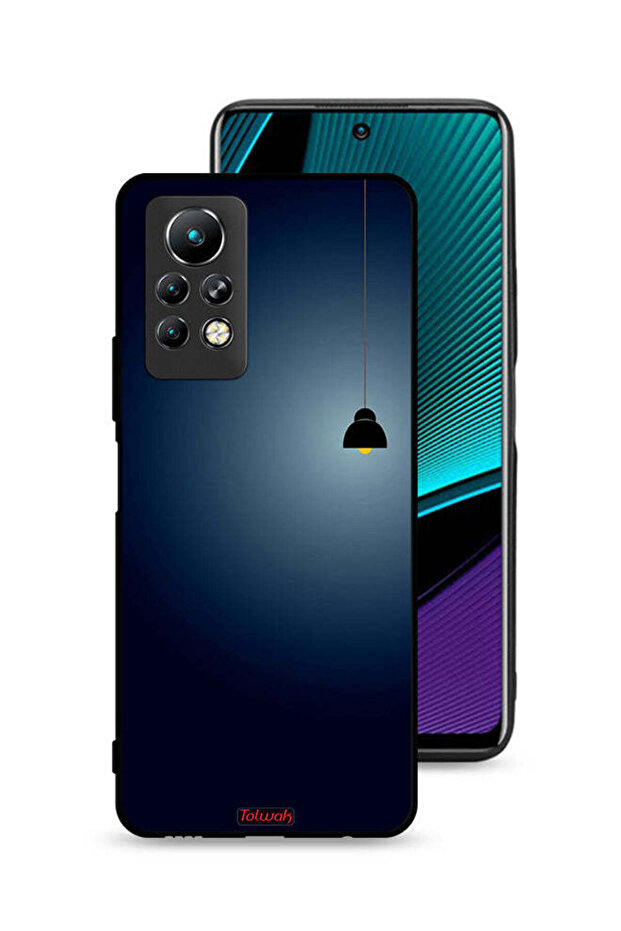 غطاء حماية لهاتف Infinix Note 11 Pro بتصميم فني معلق بإضاءة