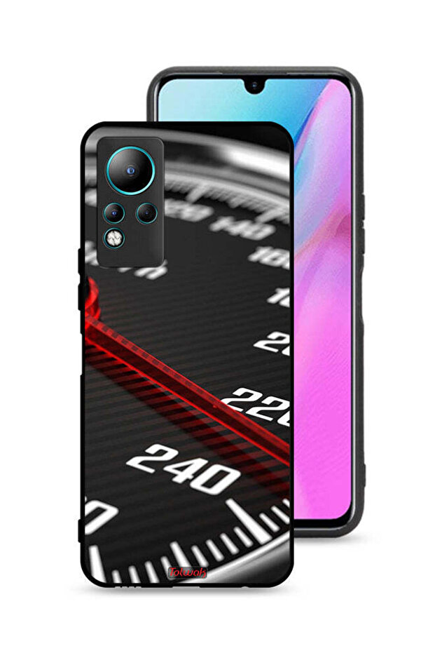 غطاء حماية لجهاز Infinix Note 11 مع عداد السرعة