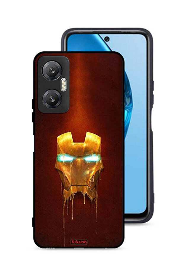 غطاء حماية لهاتف Infinix Hot 20 5G بطبعة Iron Man Marvel Comics