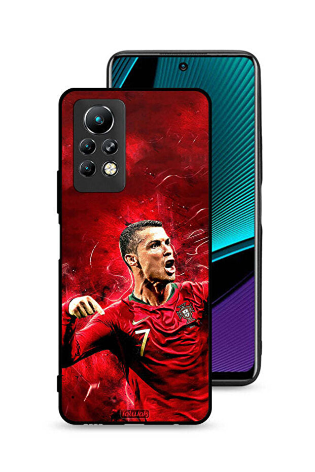 غطاء حماية لهاتف Infinix Note 11 Pro بتصميم كريستيانو رونالدو