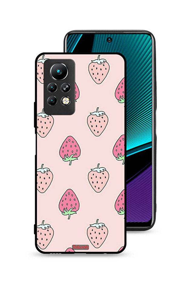 غطاء حماية لجهاز Infinix Note 11 Pro بتصميم الفراولة