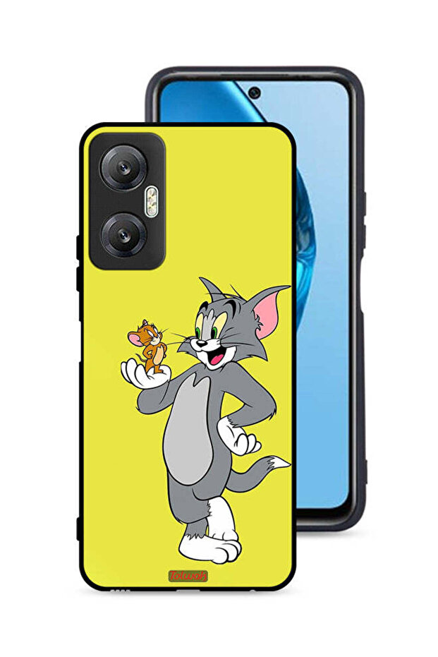 غطاء حماية لهاتف Infinix Hot 20 5G بتصميم توم وجيري