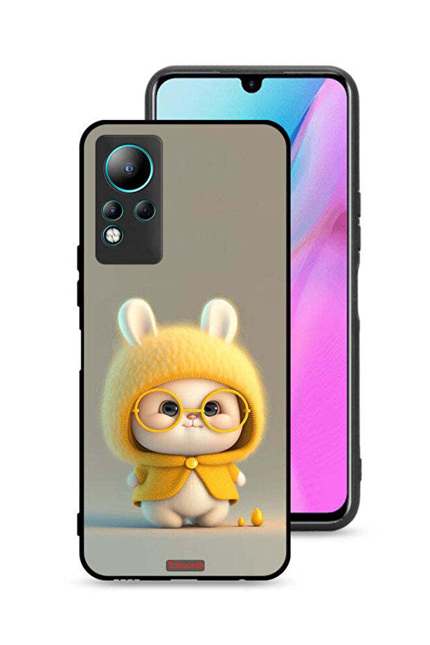 غطاء حماية لهاتف Infinix Note 11 بتصميم أرنب صغير