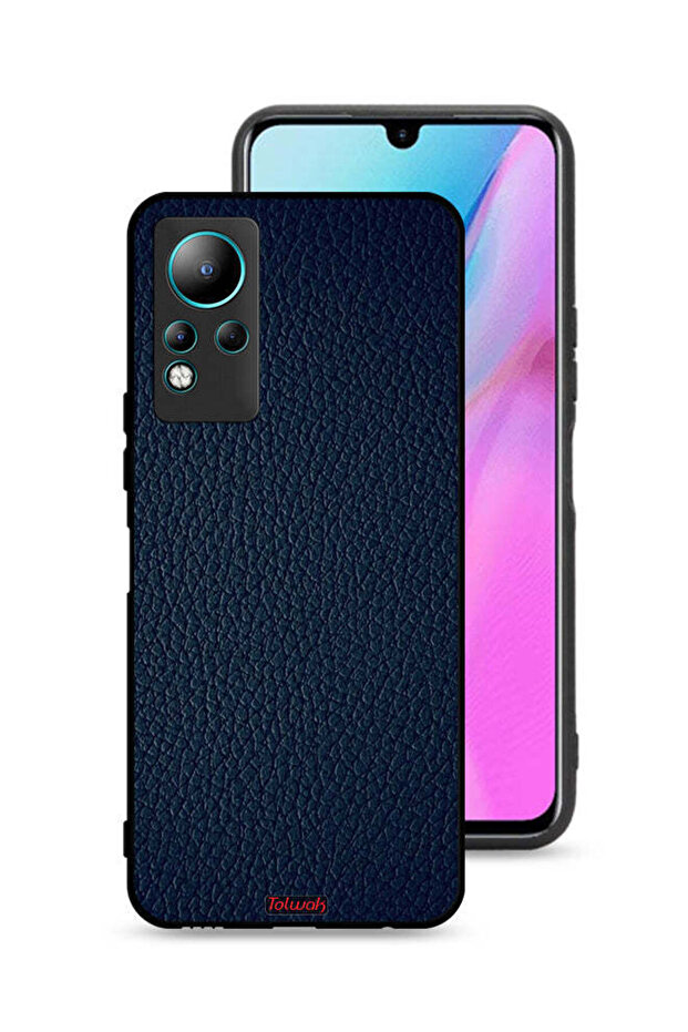 غطاء حماية جلدي بنقشة لهاتف Infinix Note 11