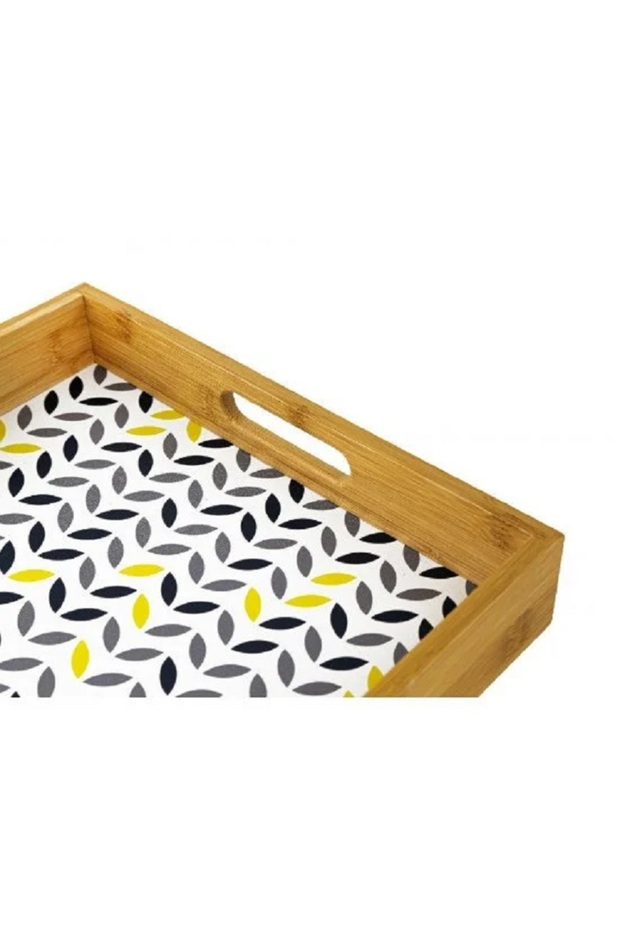 Small rectangular wooden serving tray - 2