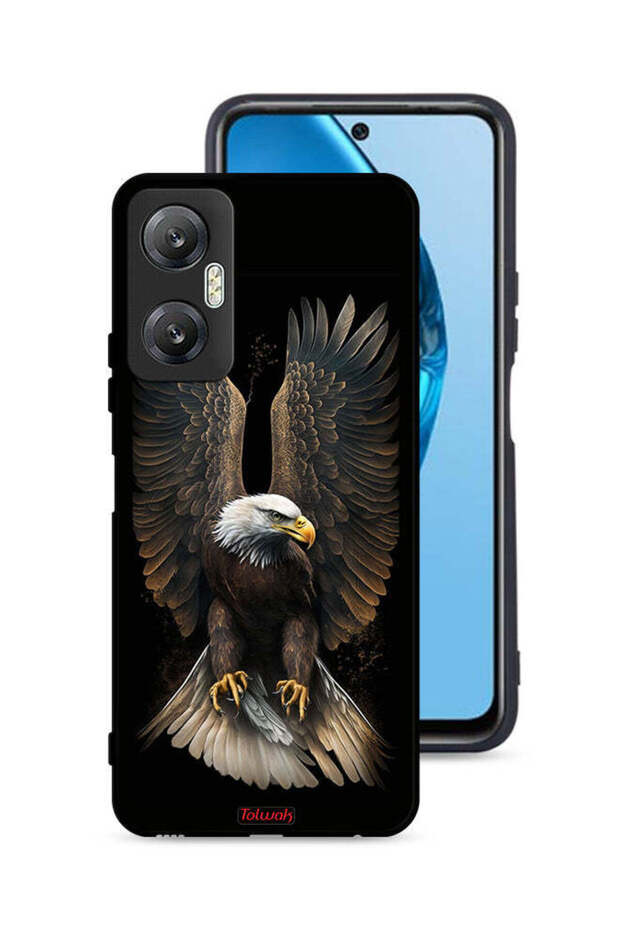 غطاء حماية لهاتف Infinix Hot 20 5G بأجنحة نسر منتشرة