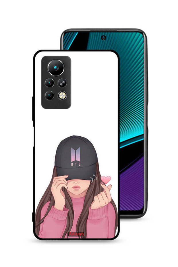 غطاء حماية لهاتف Infinix Note 11 Pro، فتاة تلتقط صورة