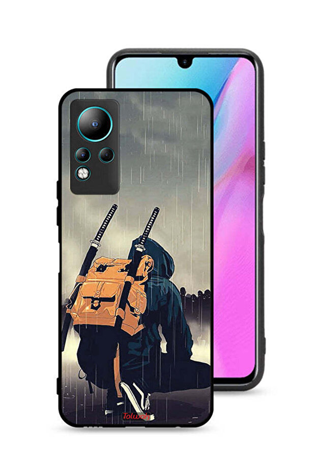 غطاء حماية لهاتف Infinix Note 11 بتصميم سيف ساموراي رقمي