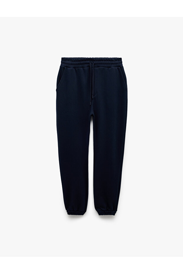 Beli Lace-Up Fleece-Lined Pocket Detailed Jogger Winter Sweatpants