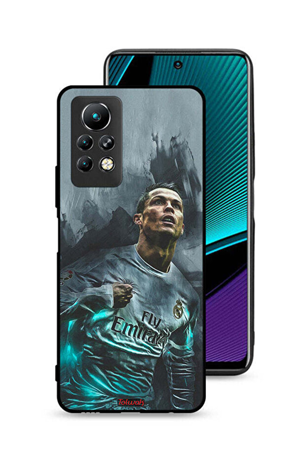 غطاء حماية لهاتف Infinix Note 11 Pro برسومات كريستيانو رونالدو