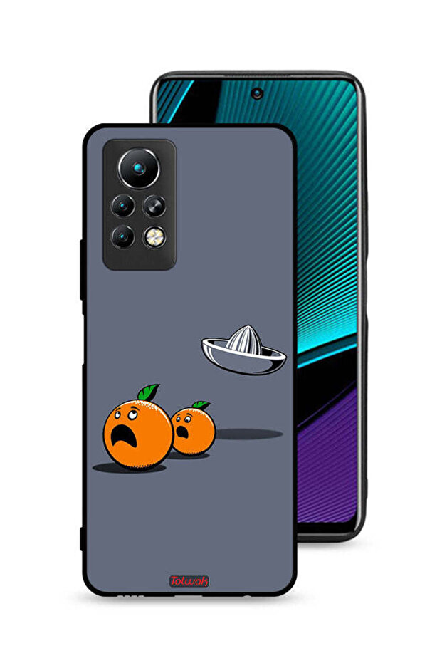 غطاء حماية لهاتف Infinix Note 11 Pro بتصميم فني رقمي بسيط وفكاهي