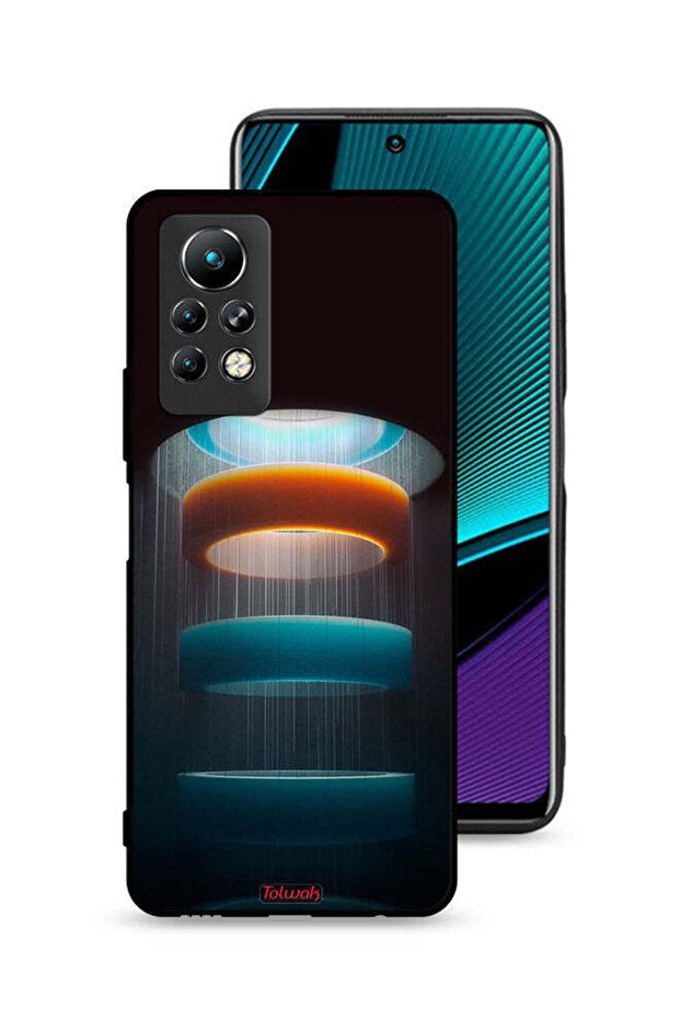 غطاء حماية لهاتف Infinix Note 11 Pro بنمط حلقات فنية