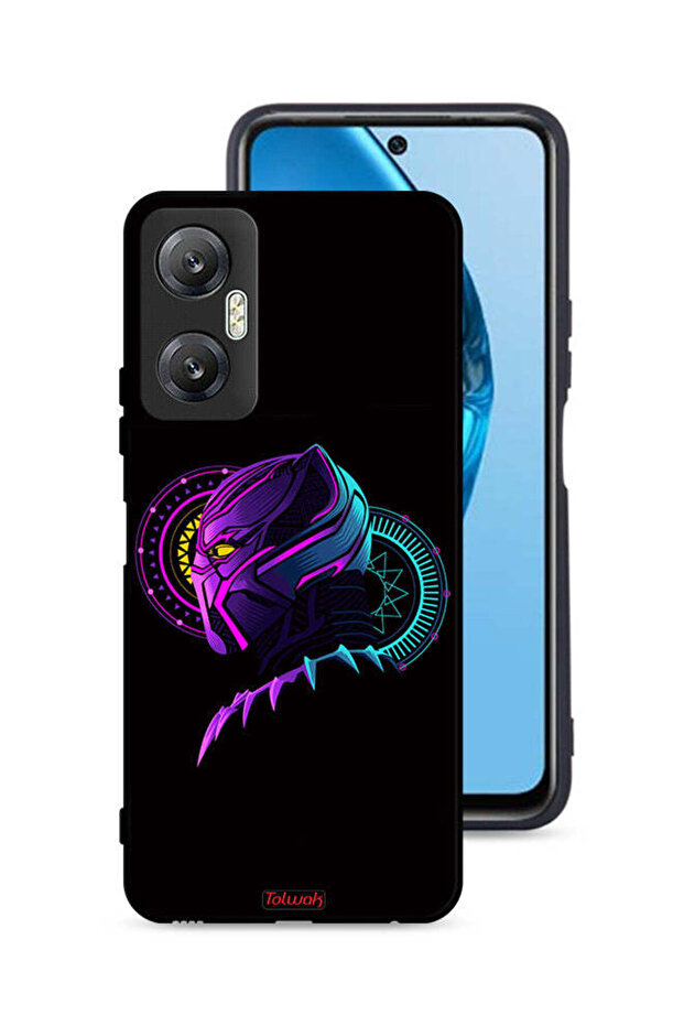 غطاء حماية لهاتف Infinix Hot 20 5G، رسم فني رقمي بسيط عالي الدقة