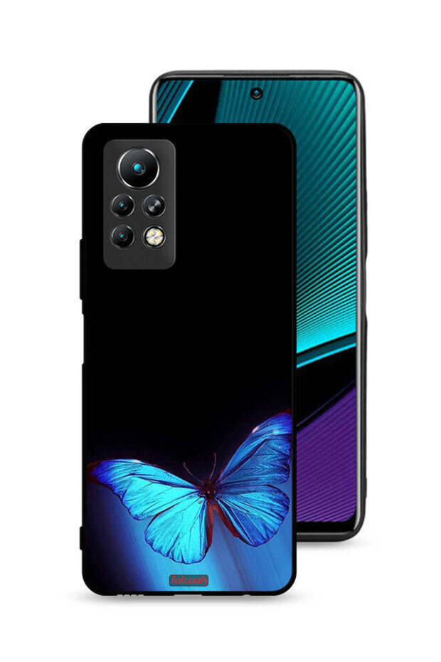 غطاء حماية لهاتف Infinix Note 11 Pro بتصميم فراشة