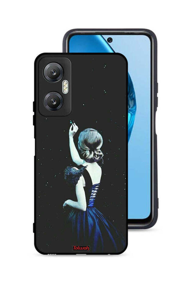 غطاء حماية لهاتف Infinix Hot 20 5G بتصميم نجمة مؤثرة