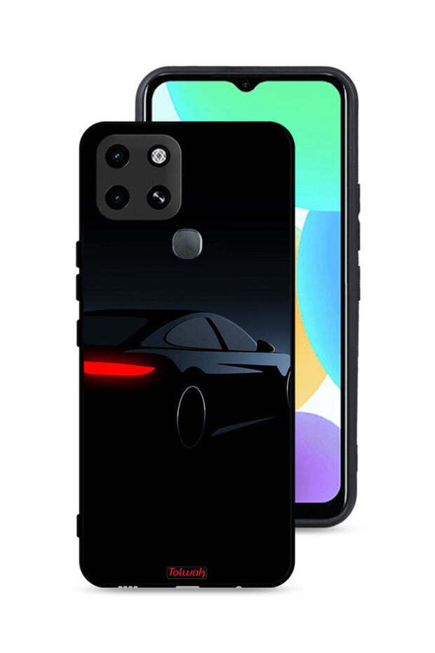 غطاء حماية لجهاز Infinix Smart 6 - لون السيارة الداكنة