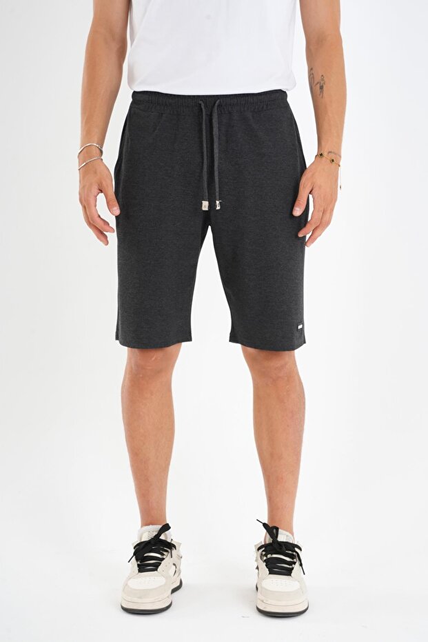 Adjustable Waist Shorts with Pockets
