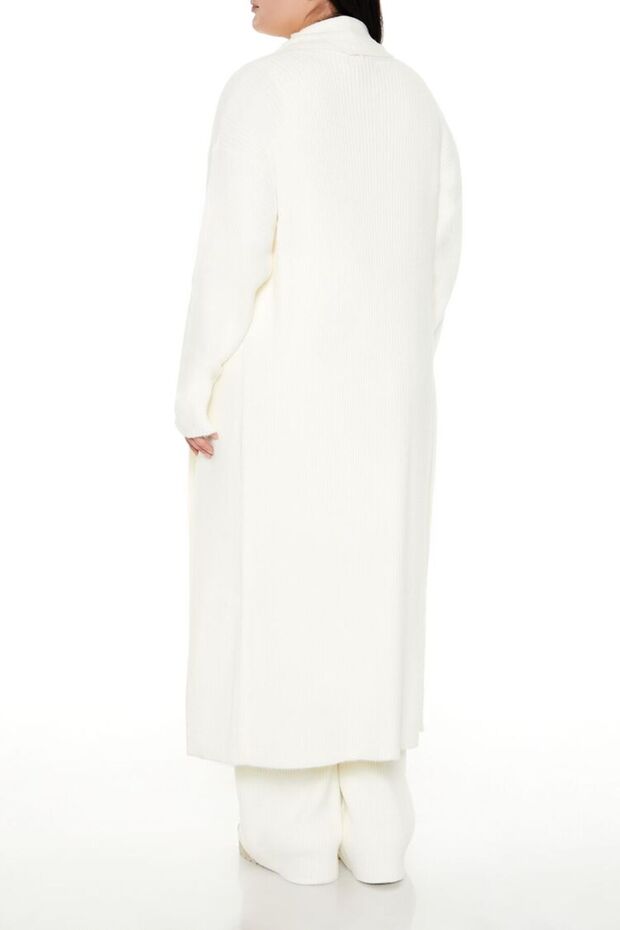 Plus Size Uzun Hırka - 1