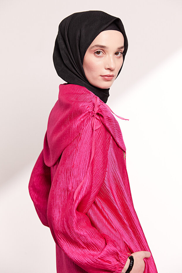 Düğmeli Jakarlı Kap - 7