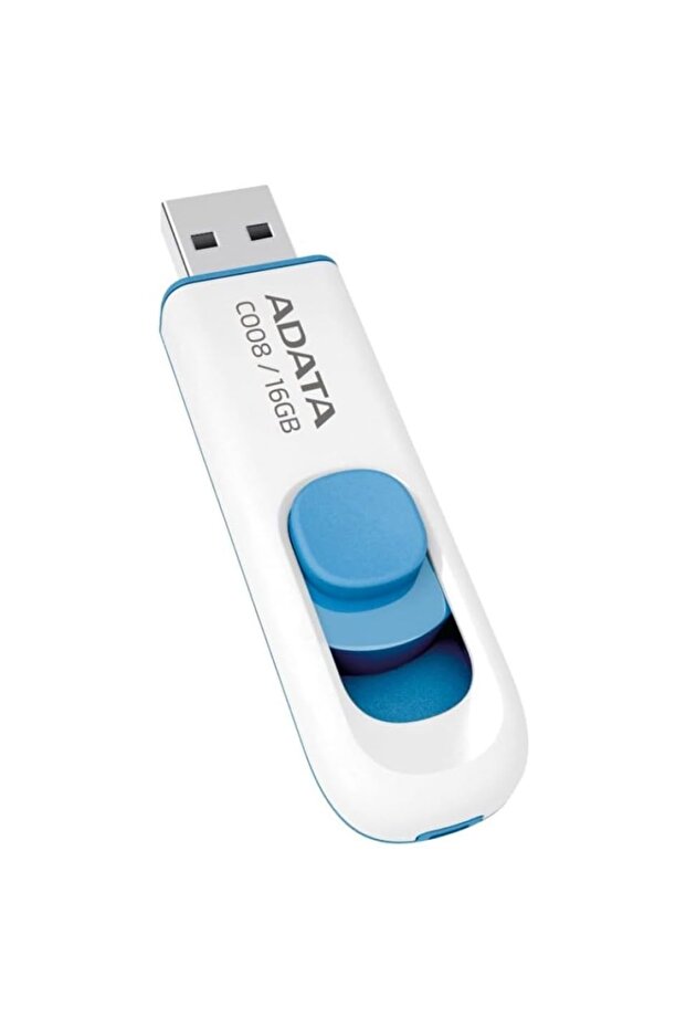 Stick de memorie USB 2.0, 16 GB, Adata, AC008, alb - 1